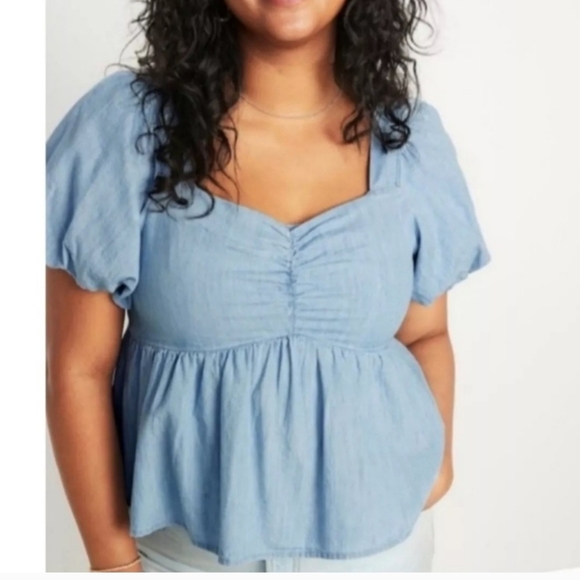 Old Navy Puff Sleeve Top - Picture 7 of 8